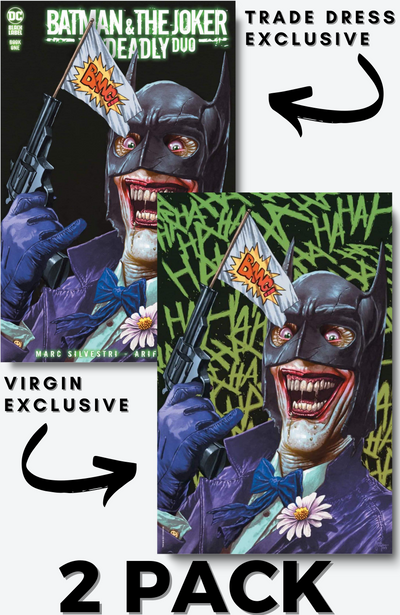 BATMAN & THE JOKER THE DEADLY DUO #1 MICO SUAYAN EXCLUSIVE 2-PACK - Nerd Pharmaceuticals BATMAN & THE JOKER THE DEADLY DUO #1 MICO SUAYAN EXCLUSIVE 2-PACK, Comic, DC Comics,
