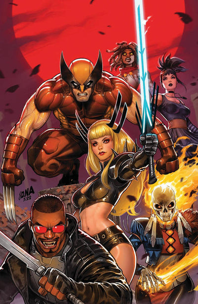 DAVID NAKAYAMA, MIDNIGHT SUNS 1 VIRGIN EXCLUSIVE VARIANT, MARVEL COMIC BOOK,
