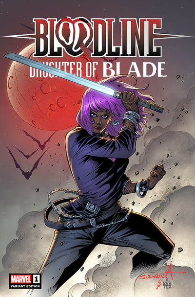 Sergio Davila, Bloodline: Daughter of Blade 1 trade exclusive, marvel comic book,