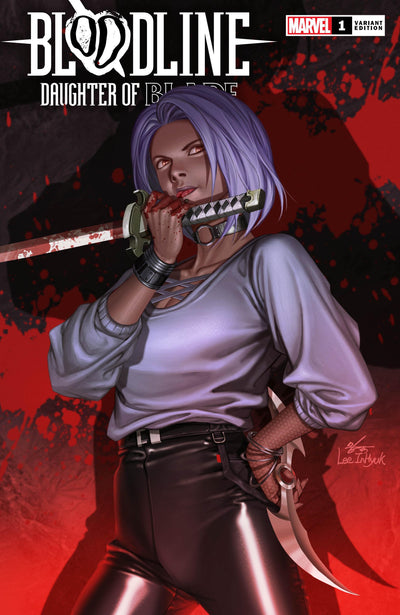 InHyuk Lee, Bloodline: Daughter of Blade 1 trade exclusive, marvel comic book,