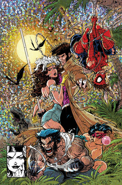KAARE ANDREWS, ROGUE AND GAMBIT 1 VIRGIN EXCLUSIVE, MARVEL COMIC BOOK,