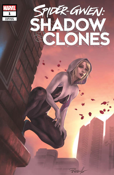 LUCIO PARRILLO, SPIDER-GWEN SHADOW CLONES 1 EXCLUSIVE, MARVEL COMIC BOOK,