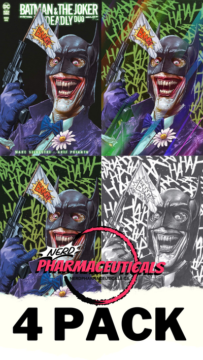 BATMAN & THE JOKER THE DEADLY DUO #1 MICO SUAYAN DEADLY 4-PACK - 11/01/2022 - Nerd Pharmaceuticals BATMAN & THE JOKER THE DEADLY DUO #1 MICO SUAYAN DEADLY 4-PACK - 11/01/2022, Comic, DC Comics,