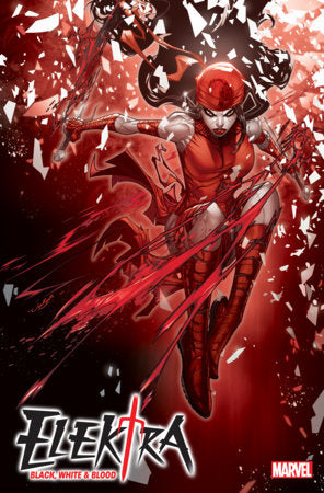 Jonboy Meyers, Elektra black whote blood 1 jonboy variant, marvel comic book,