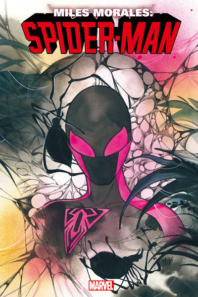 PEACH MOMOKO, MILES MORALES SPIDER-MAN 1 COSTUME VAR A, MARVEL COMIC BOOK,