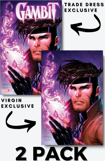 SCOTT WILLIAMS, GAMBIT 3 WILLIAMS EXCLUSIVE 2-PACK, MARVEL COMIC BOOK