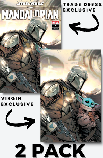 TYLER KIRKHAM, STAR WARS MANDALORIAN 8 EXCLUSIVE 2 PACK, MARVEL COMIC BOOK,