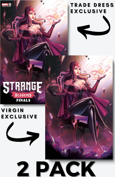 R1CO, STRANGE ACADEMY: FINALS 1 EXCLUSIVE 2 PACK, MARVEL COMIC BOOK,