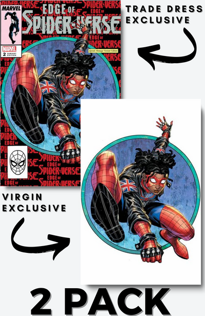 Tyler Kirkham, Edge Of Spider-Verse 2 trade & virgin exclusive, marvel comic book,