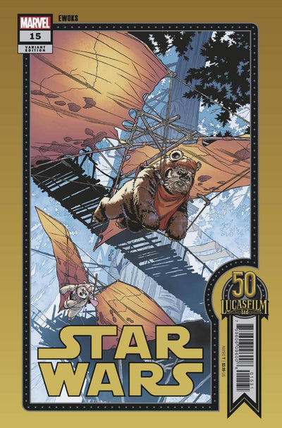 CHRIS SPROUSE, STAR WARS 15 LUCASFILM 50TH WOBH, MARVEL COMIC BOOK,