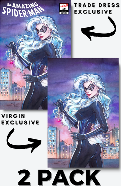 Sabine Rich, Amazing Spider-Man 18 2-pack trade & virgin exclusive, marvel comic book,