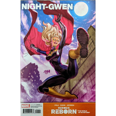 HEROES REBORN NIGHT-GWEN #1, MARVEL COMIC BOOK,